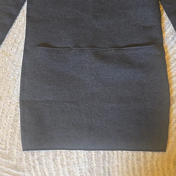 Lululemon City Bound Dress Long Sleeve Grey Black Dress Size 6 - Picture 6 of 10